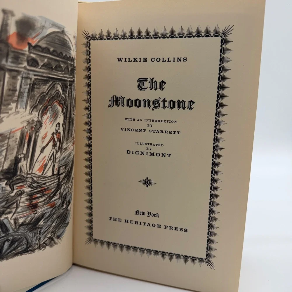 The Moonstone Wilkie Collins Heritage Press Illustrated Slipcase Mystery Book